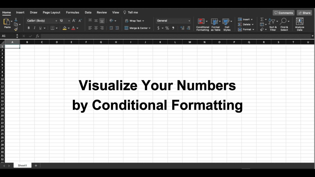 Visualize Your Numbers by Conditional Formatting - YouTube