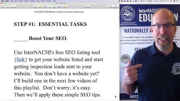 Boost Your SEO as a Home Inspector: Step #1 of Master Class for Home Inspectors