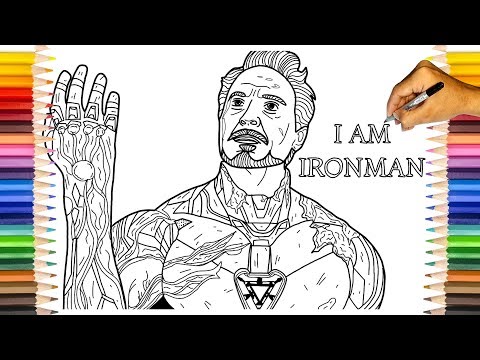Iron-Man Snap Coloring Pages | Iron-Man The Avengers Endgame Mark 85
