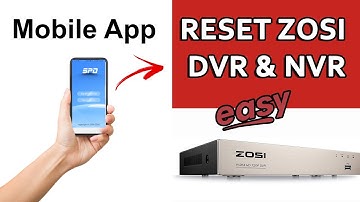 How to reset Zosi DVR password - Easy Step by Step (it also works for NVRs).