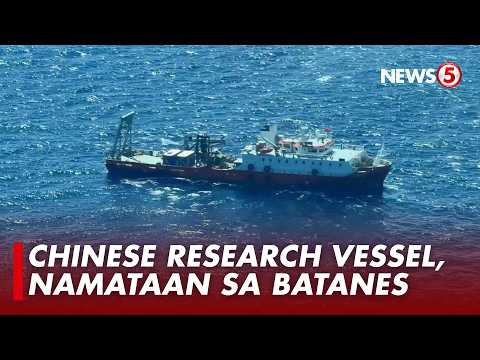 Chinese research vessel, namataan sa loob ng Philippine EEZ sa Batanes
