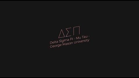 GMU Delta Sigma Pi Recruitment Video