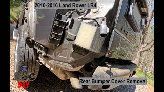 2010-2016 Land Rover LR4: Rear Bumper Cover Removal (step-by-step)