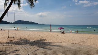 Patong Beach, Phuket, Thailand (2023) (4K) WALKING TOUR on the sidewalk / boulevard