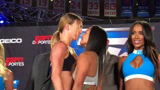 Mikaela Mayer vs Baby Nansen INTENSE NOSE 2 NOSE! FACE OFF