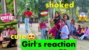 Cute girl’s reaction 😍 Flip’s in public 🔥hyperhook aashish