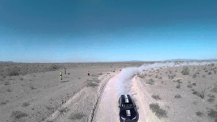 Aerial Slow Motion at Desert Storm Rally 2014 (Tod...
