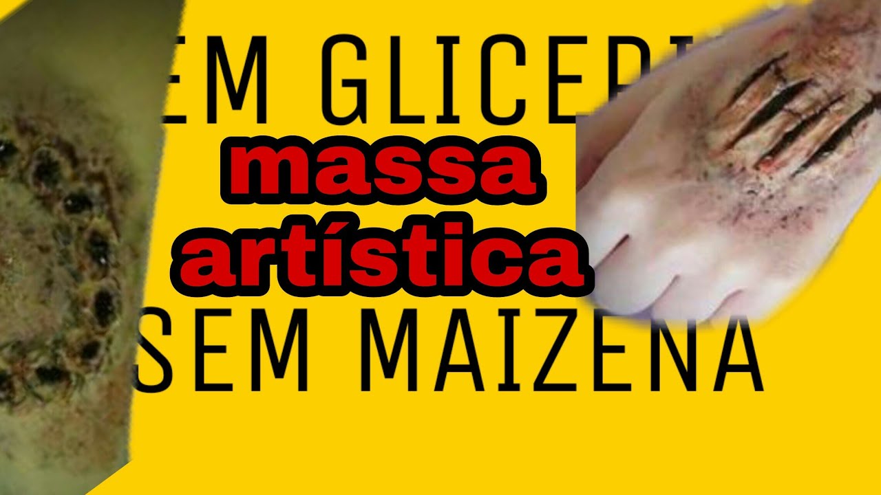 Massa artística sem glicerina e maizena