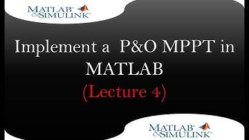 P&O Simulink in MATLAB