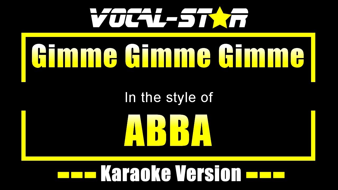 ABBA - Gimme Gimme Gimme | With Lyrics HD Vocal Star Karaoke 4K
