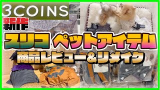 【３コインズ】犬の新作ハロウィン衣装🎃商品レビュー＆誰でも簡単リメイク#セリア#100均#リメイク