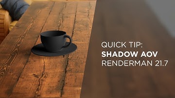 Quick Tip: Shadow AOVs in RenderMan 21.7 Part 2