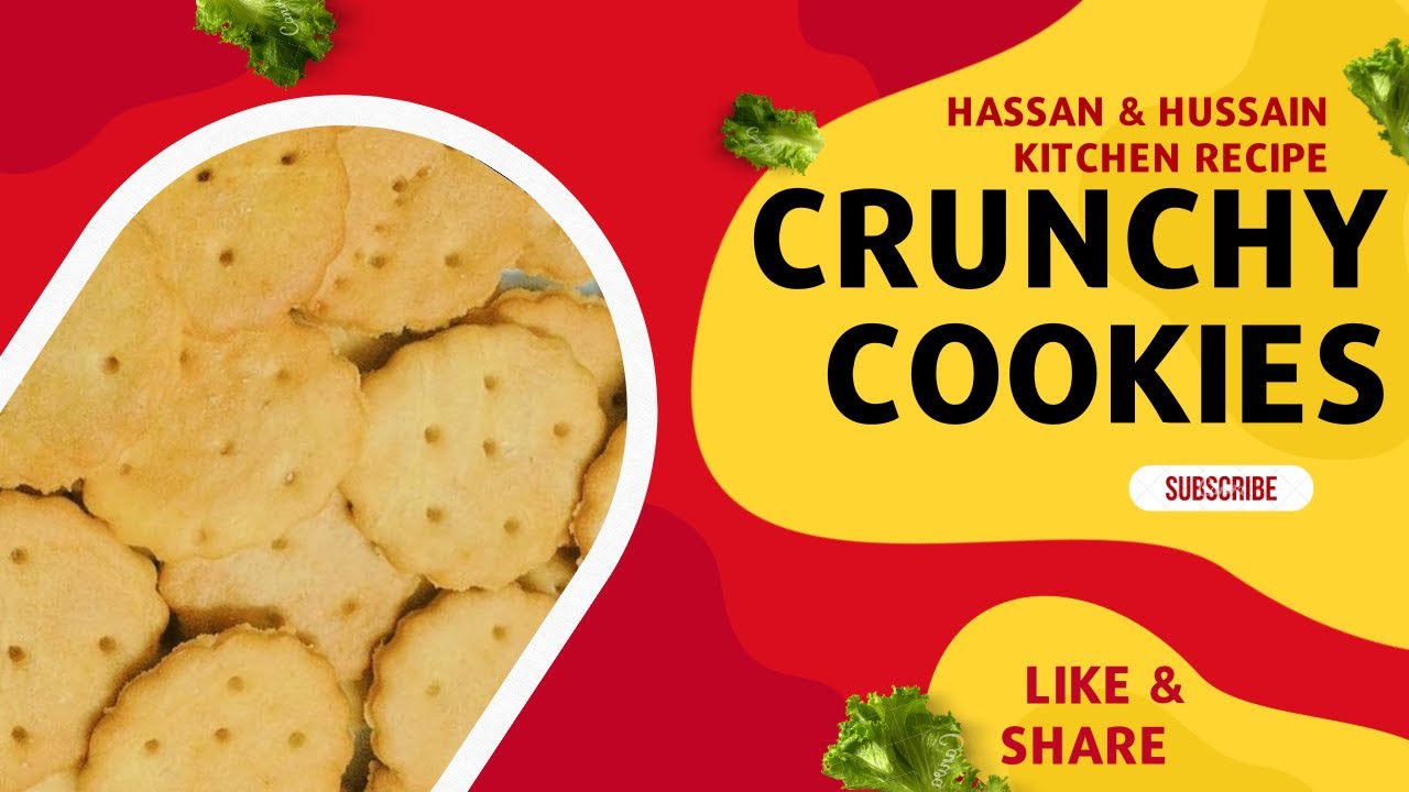 How to Make Best Crunchy Cookie Easy Recipe Hassan & Hussain Kitchen