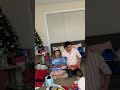 Opening our Christmas gifts