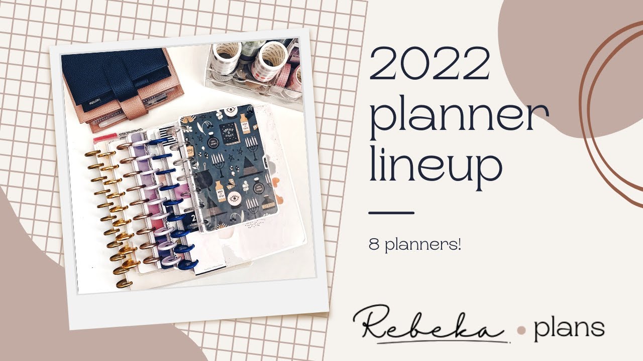2022 planner lineup | 8 planners | discbound + ringbound | Happy Planner + Moterm