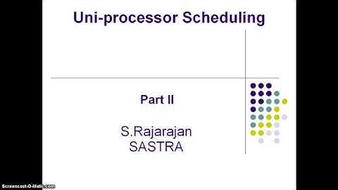 Uniprocessor Scheduling-Part II- FCFS and RR