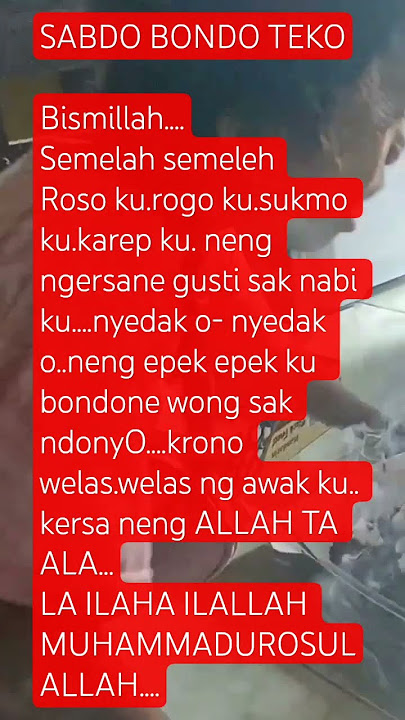 sabdo bondo teko
