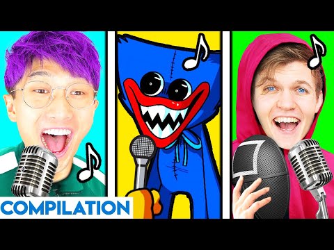 LANKYBOX MUSIC SING ALONG COMPILATION! ? (ALL SONGS!) *SQUID GAME SONG, CHICKEN WING SONG, & MORE*