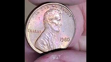 SECOND 1980 COPPER PENNY FOUND TODAY 568 