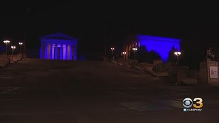 Philadelphia Landmarks Light Up Blue For World Health Day