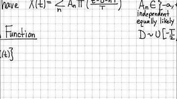 Random Processes - 06 - Asynchronous Binary Signaling (Mean Function)