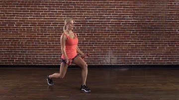 Forward Lunge with Curl/Arm Press | 24 Hour Fitness