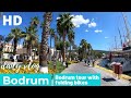 Traveling Bodrum center with folding bikes. TURKEY.
