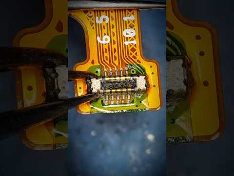 Resoldering Finger print Sencer Water Damaged...📲✅🛠️