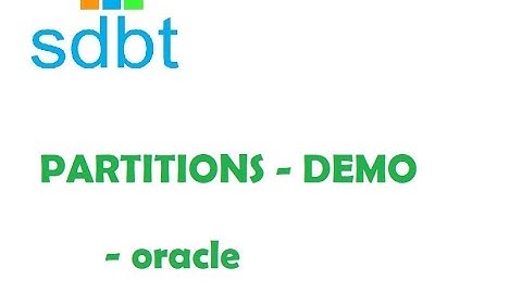 Oracle 12C- Partitions DEMO