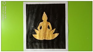 Golden buddha | How to draw a golden buddha easy way | Painting | Learn to draw golden buddha simple