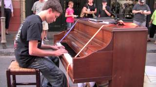 Incredible Boy Plays Street Piano in New Orleans chords