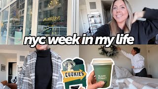 nyc week in my life: lip update, best cookie in the city, job apps, eyebrows, &amp; Dermot Kennedy show!