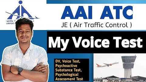 My AAI ATC Voice Test Details information 🔥#AAIATC