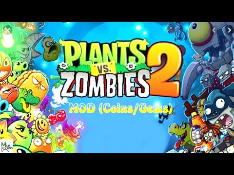 Plants VS Zombies 2 Mod Apk Version 10.5.1 [Unlimited Coins] [God Mod] [Mod  Menu]New Update Soso mod 