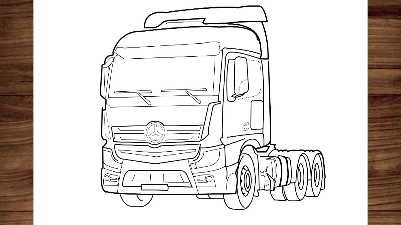 Como desenhar um caminhão Constellation PASSO A PASSO - NARRADO 