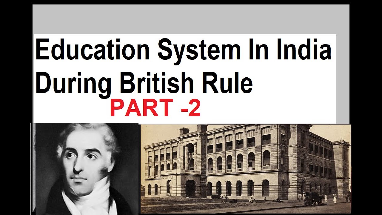 education system in india during british rule