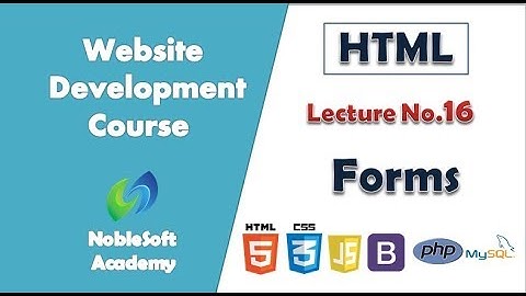 Web Development Course ( Lecture No. 16) | NobleSoft Academy