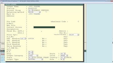 CREATE NEW  LEDGER  &  MODIFY  ( Hindi )