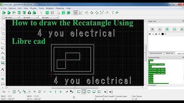 How to Use and Draw the Rectangle and Line commands in Lbrecad