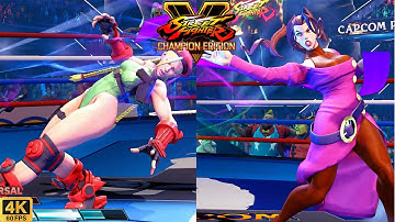Street Fighter V | Cammy 💥 Rose | CPU vs CPU AI vs AI (hardest difficulty level)
