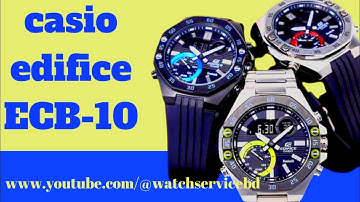 How to setting Time on Casio Edifice ECB-10 tutorial #watchservicebd