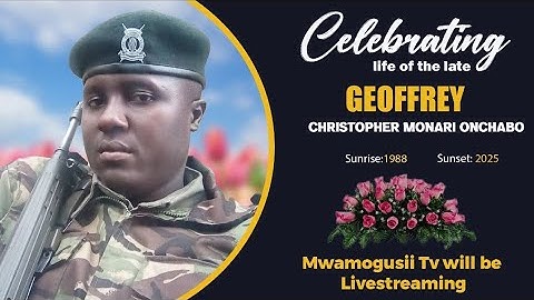 Convoy of the late Geoffrey Christopher Monari Onchobo