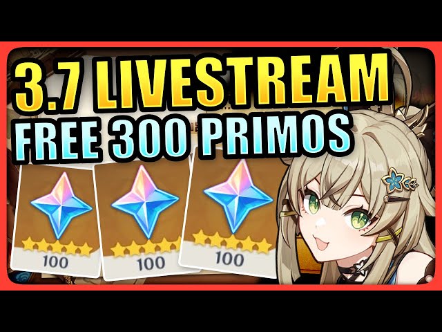 Genshin Impact 3.7 livestream codes: How to redeem 300 Primogems? - The  SportsRush