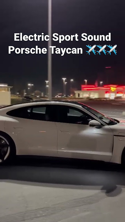 Porsche Taycan Electric Sport Sound ✈️✈️✈️ #porsche #sports #porschetaycan #sportscar #sportsound
