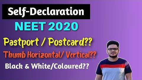NEET 2020 Final Guidelines |  Self Declaration | Dress Code | Items to Carry | NEET 2020 Performa