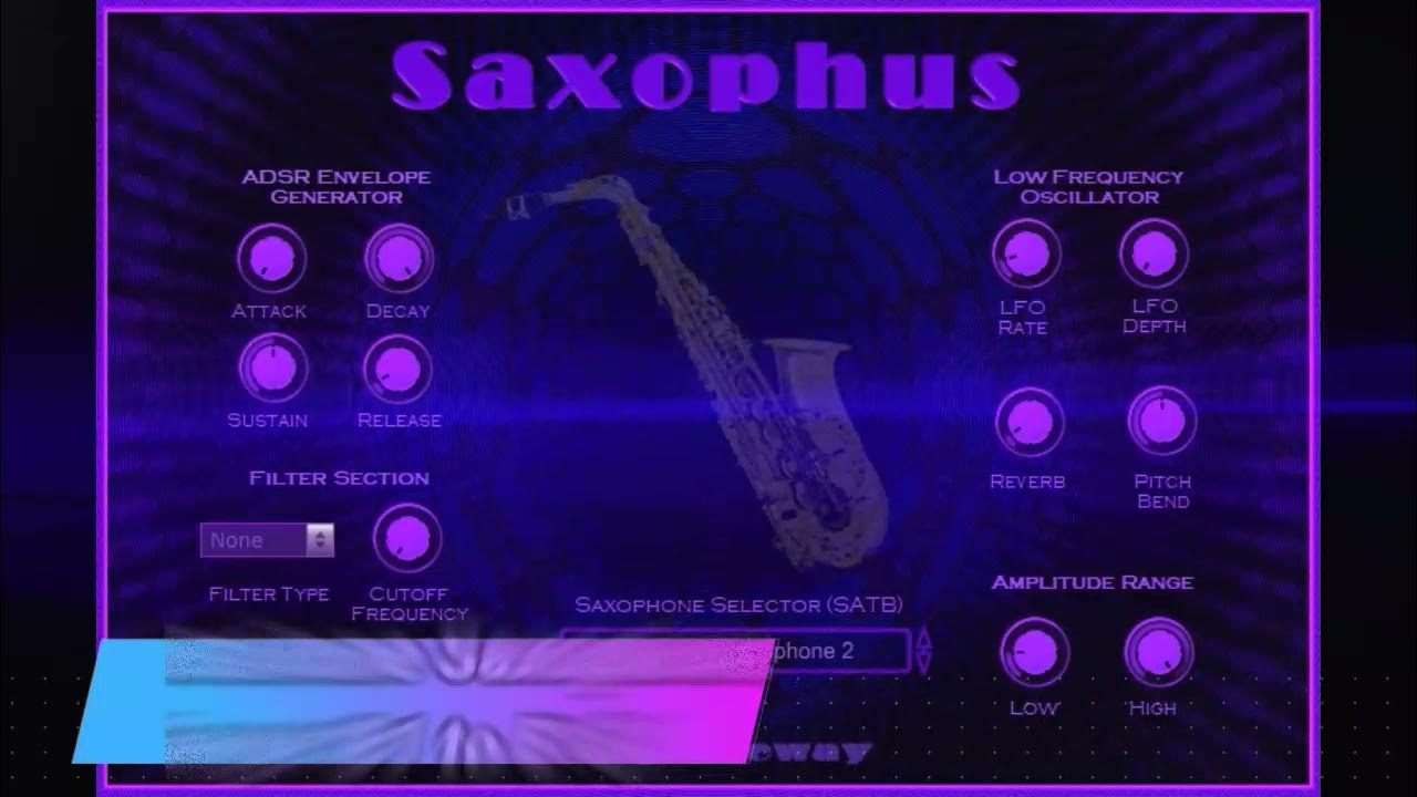 Virtual Baritone Saxophone VST VST3 Audio Unit EXS24 KONTAKT. Saxophus