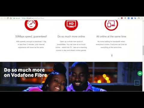 Vodafone Fibre Homepage Revamp