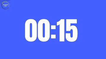 15 Seconds Countdown Timer (in Royal Blue Background)