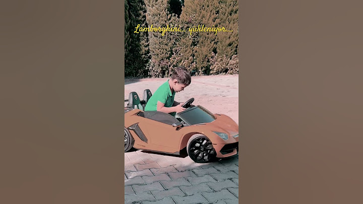 #lamborghini #akülü #lastik #akülü araba # çocuk arabası# çocuk drift # dirift.  AKÜLÜ SARI ARABA##