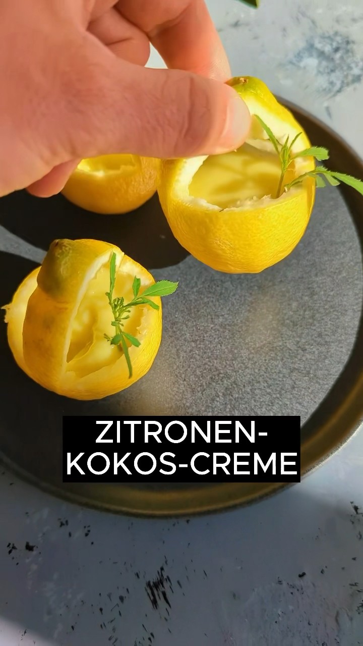 🍋 Zitronen-Kokos-Creme 🥥 Probiere dieses leckere Rezept! 🔥 Rezept in ...